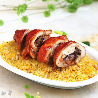 #ACA第四届烘焙大赛#造色情怀 粽子鸡腿の黄金炒饭