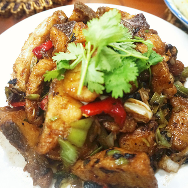 豆豉辣椒烧鱼块
