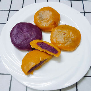 南瓜紫薯饼