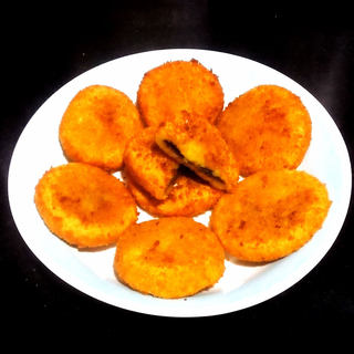 脆皮南瓜豆沙饼