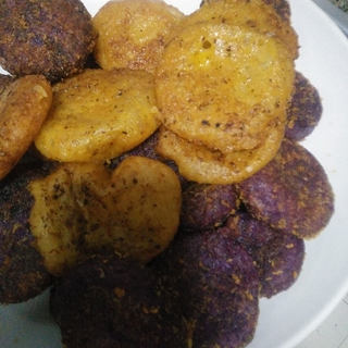 南瓜紫薯饼