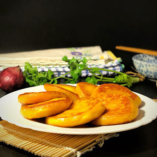 南瓜糯米芝士饼