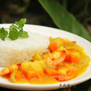 虾仁咖哩饭