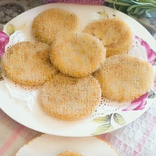 南瓜糯米芝麻饼