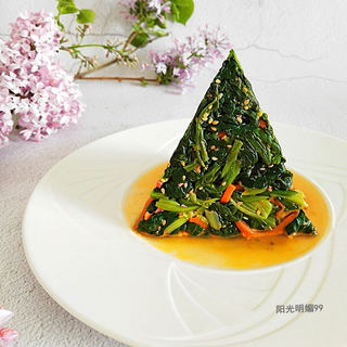 麻油菠菜塔