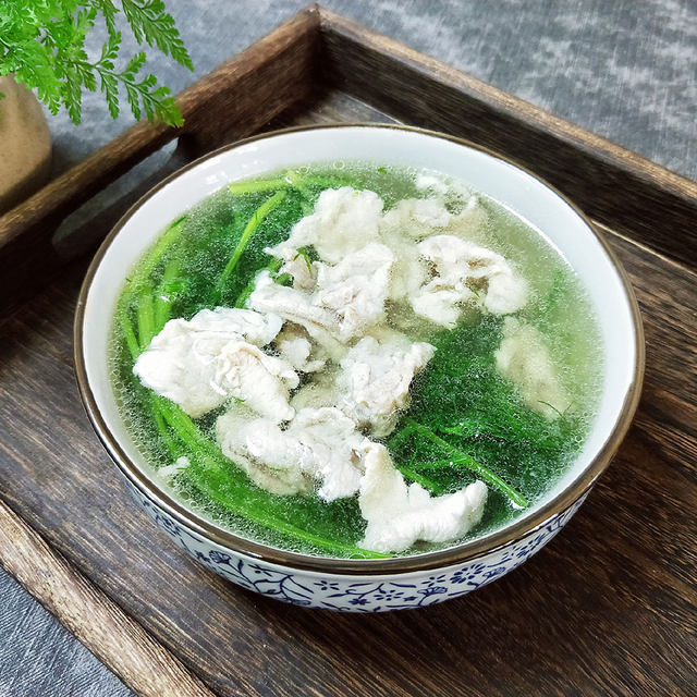 茴香菜瘦肉汤