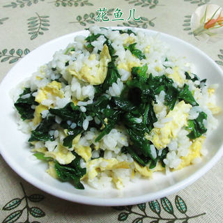 鸡蛋芹菜叶炒饭
