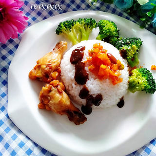 奥尔良鸡腿饭