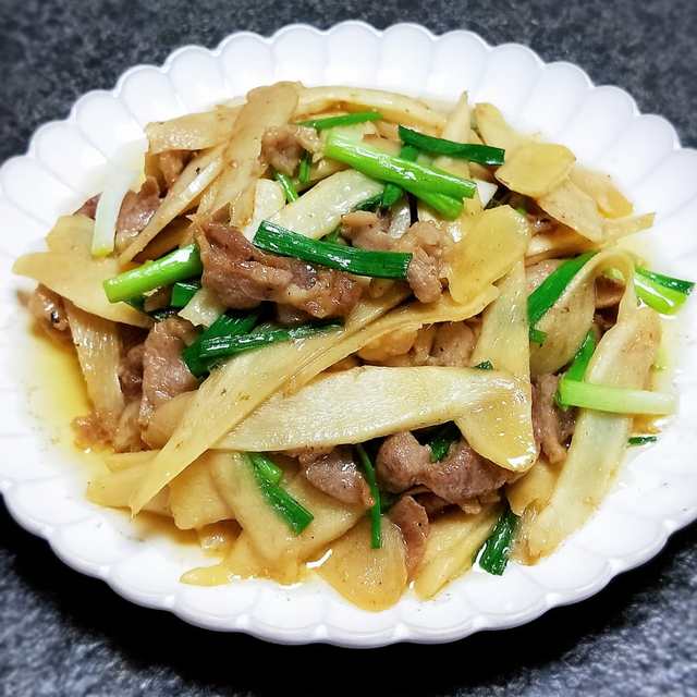 仔姜炒肉片