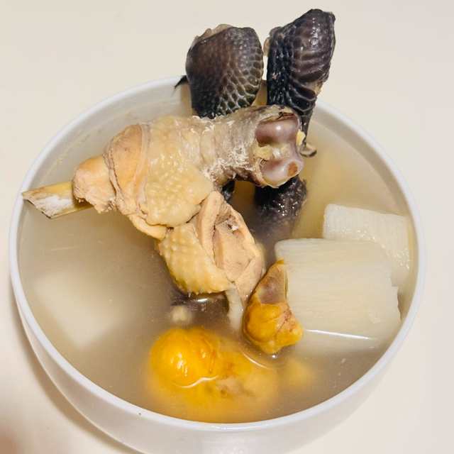板栗山药炖鸡汤
