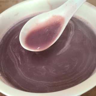 紫薯糯米莲子糊