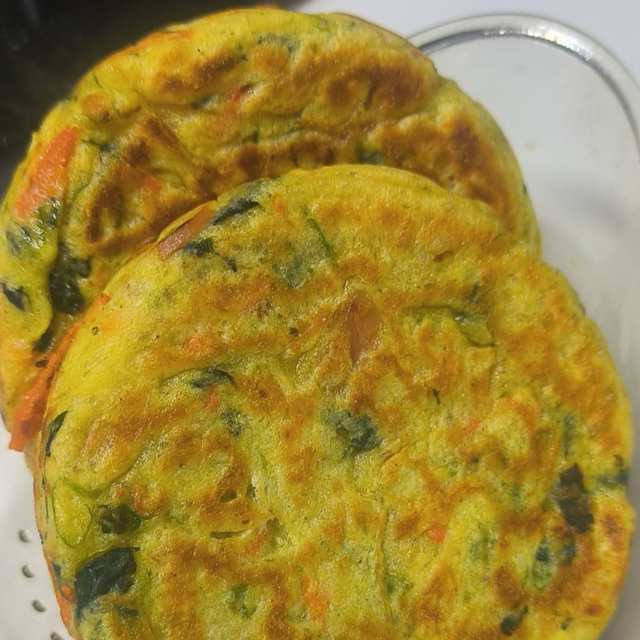 蔬菜玉米发面饼