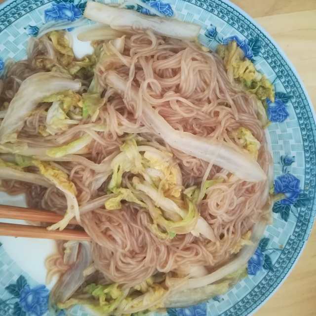 娃娃菜炒粉丝