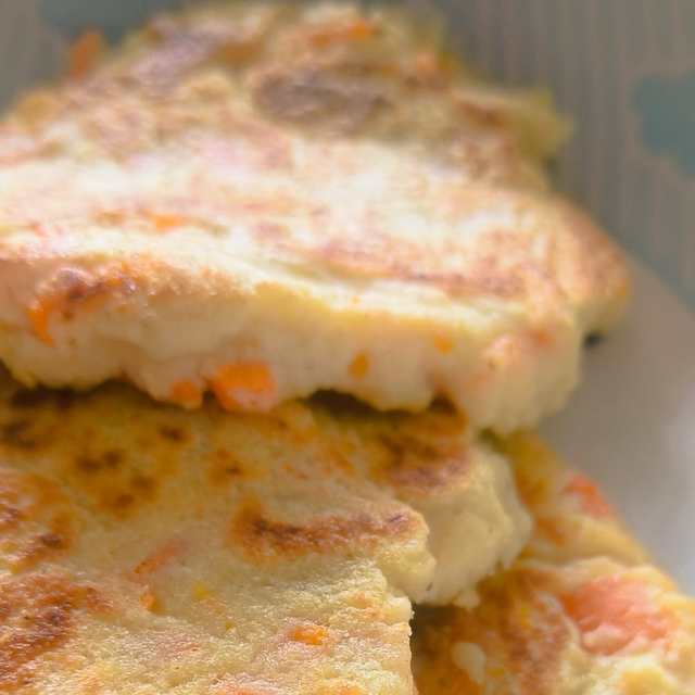 豆渣胡萝卜丝饼